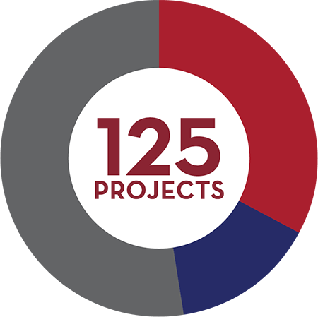 125 projects in 2021