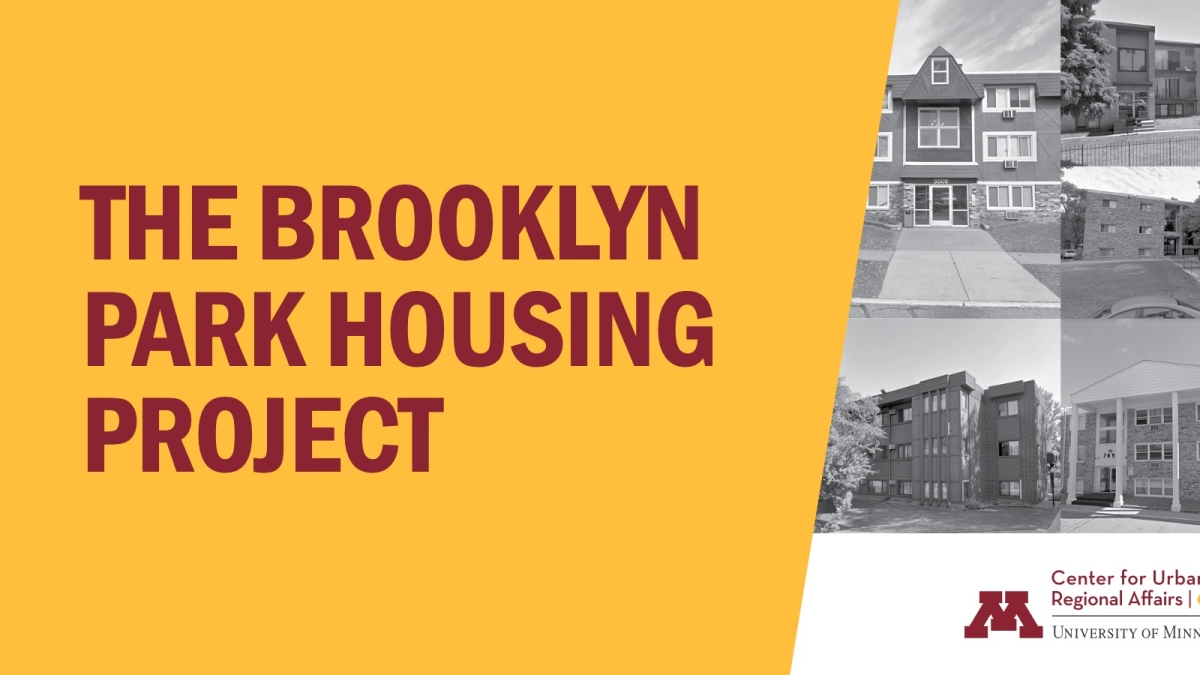 Brooklyn Park Housing Project Banner image with images of apartment complexes in Brooklyn Park