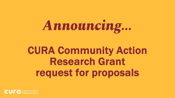 Announcing... CURA Community Action Research Grant request for proposals