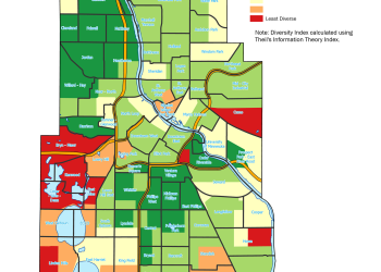 Minneapolis Racial & Ethnic Diversity Index 2021