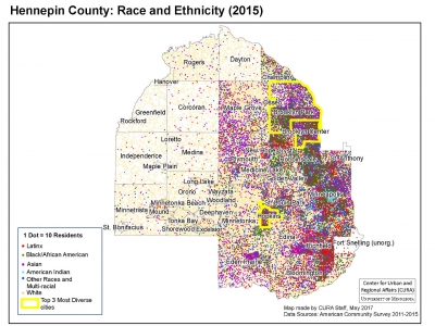 Hennepin County Race and Ethnicity breakdown